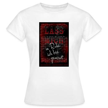 LAISSEZ-MOI tranquille Je suis ennuyé - Affiche - T-shirt Femme - blanc - Devant - AI Model Female 172 dark (172cm)