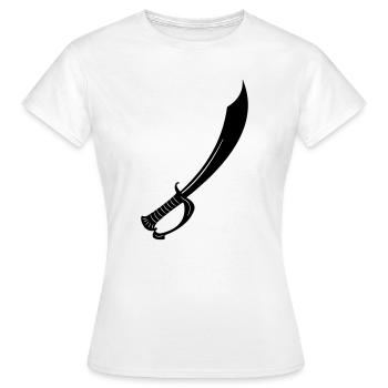 Épée - T-shirt Femme - blanc - Devant - AI Model Female 172 dark (172cm)