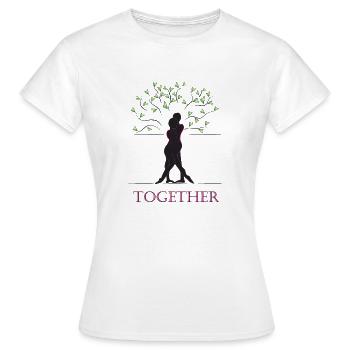 Ensemble noir - T-shirt Femme - blanc - Devant - AI Model Female 172 dark (172cm)