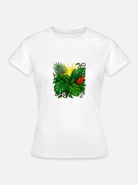 Sunbeam Jungle Burst - Frauen T-Shirt - Weiß