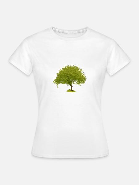 Grüner Sommerbaum - Frauen T-Shirt - Weiß