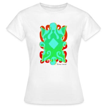 formulaires-tapisserie-2023-2_-4- - T-shirt Femme - blanc - Devant - AI Model Female 172 dark (172cm)