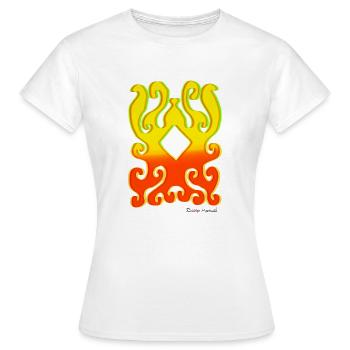 formulaires-tapisserie-2023-2_-11- - T-shirt Femme - blanc - Devant - AI Model Female 172 dark (172cm)