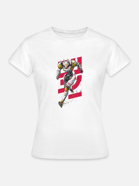 Futuristischer Wolf-Kampfroboter - Frauen T-Shirt - Weiß