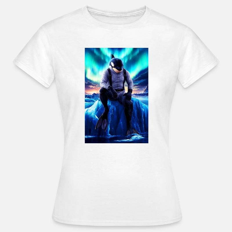 Humanoid Orca Diver - Women's T-Shirt - white