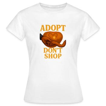 Conception empathique de l’adoption de chat - T-shirt Femme - blanc - Devant - AI Model Female 172 dark (172cm)