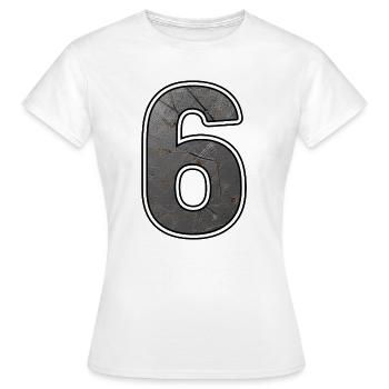 Six textures métalliques - T-shirt Femme - blanc - Devant - AI Model Female 172 dark (172cm)