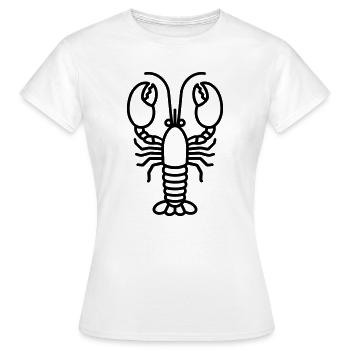 Homard - T-shirt Femme - blanc - Devant - AI Model Female 172 dark (172cm)