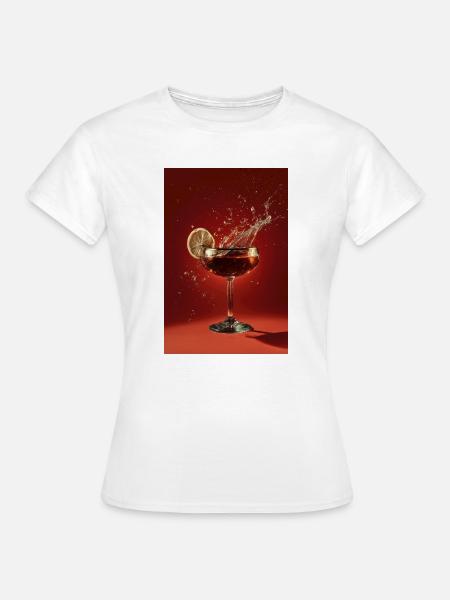 Zitrus-Splash-Cocktail - Frauen T-Shirt - Weiß