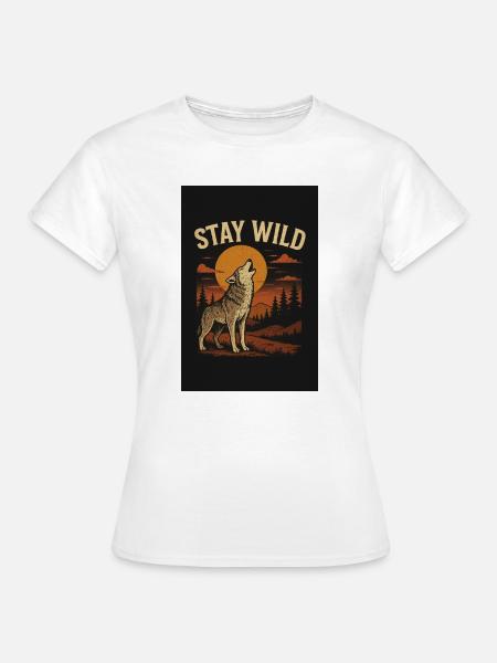 Wolf Wild - Frauen T-Shirt - Weiß