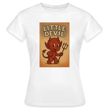 Petit diable - T-shirt Femme - blanc - Devant - AI Model Female 172 dark (172cm)
