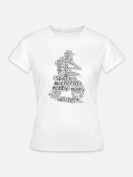 Direkte Motocross Aussage - Frauen T-Shirt - Weiß