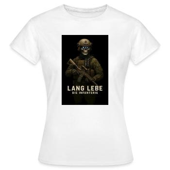 Vive le squelette d’infanterie - T-shirt Femme - blanc - Devant - AI Model Female 172 dark (172cm)