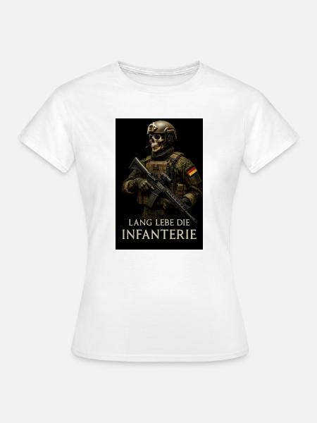 Infanterie Schädel Kriegsheld - Frauen T-Shirt - Weiß