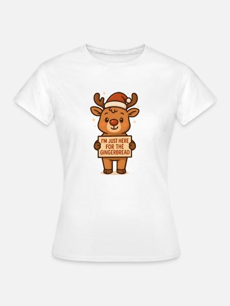 Lebkuchenmann Lebkuchen Lebkuchenmänner Geschenk - Frauen T-Shirt - Weiß