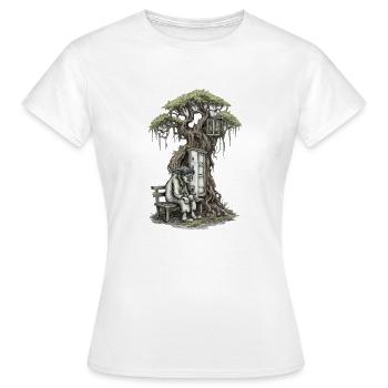 Maison Racine de la Solitude - T-shirt Femme - blanc - Devant - AI Model Female 172 dark (172cm)