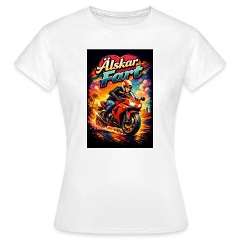 Liebe Geschwindigkeit - Frauen T-Shirt - Weiß - Vorne - AI Model Female 172 dark (172cm)