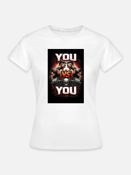 DU gegen DU Machtkampf - Frauen T-Shirt - Weiß