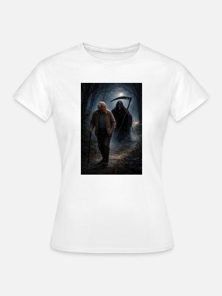 Der Tod folgt mir - Frauen T-Shirt - Weiß