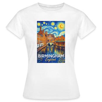 Birmingham, England - Frauen T-Shirt - Weiß - Vorne - AI Model Female 172 dark (172cm)