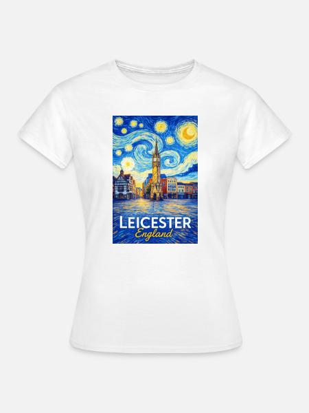 Leicester, England - Frauen T-Shirt - Weiß