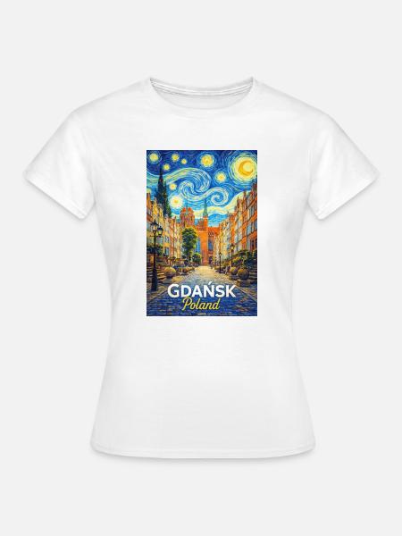 Gdańsk, Polen - Frauen T-Shirt - Weiß