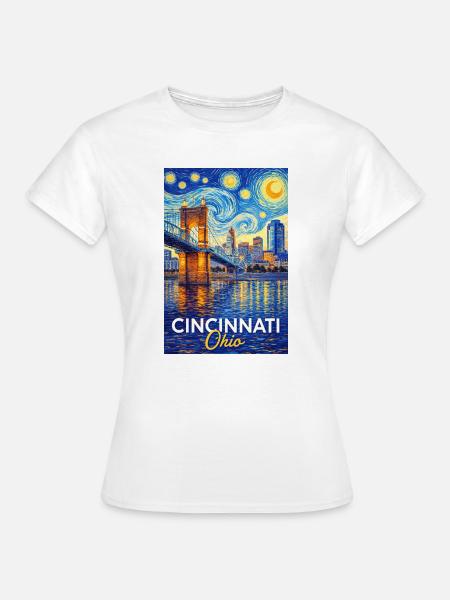 Cincinnati Ohio - Frauen T-Shirt - Weiß