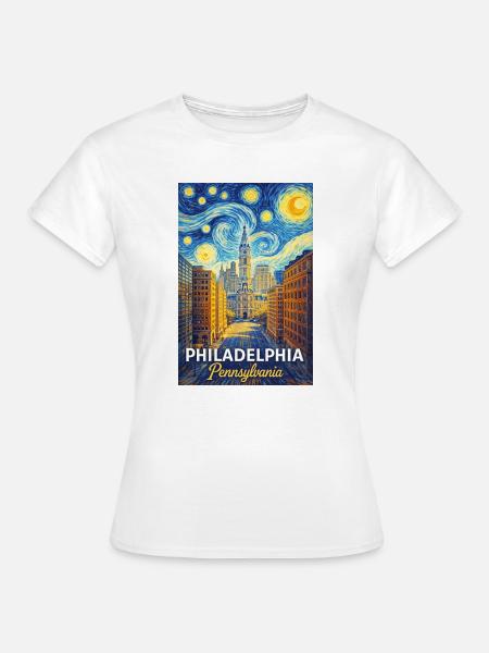 Philadelphia Pennsylvania - Frauen T-Shirt - Weiß