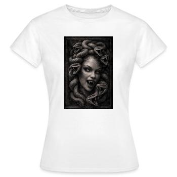 Medusa - Women's T-Shirt - white - Front - AI Model Female 172 dark (172cm)