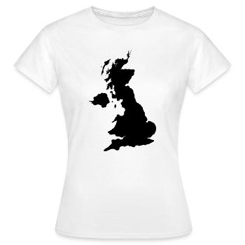 England - Women's T-Shirt - white - Front - AI Model Female 172 dark (172cm)