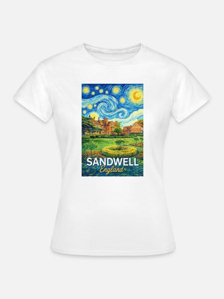 Sandwell England Sternennacht - Frauen T-Shirt - Weiß