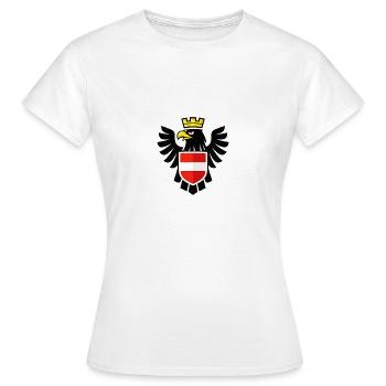 AUSTRIA Identy - Frauen T-Shirt - Weiß - Vorne - AI Model Female 172 dark (172cm)