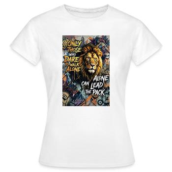 Goldener Adler Poster Wandbild Deko - Frauen T-Shirt - Weiß - Vorne - AI Model Female 172 dark (172cm)