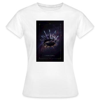 Cosmic Crown Nebula Ring - Women's T-Shirt - white - Front - AI Model Female 172 dark (172cm)