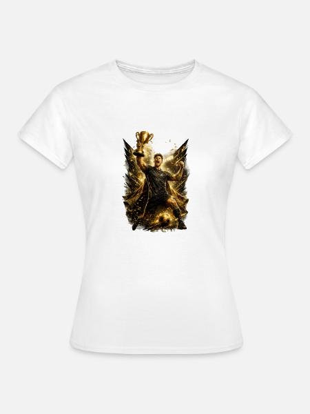 Sieger mit Goldflügeln - Frauen T-Shirt - Weiß