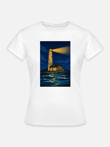 Guiding Light – Küstenerbe - Frauen T-Shirt - Weiß