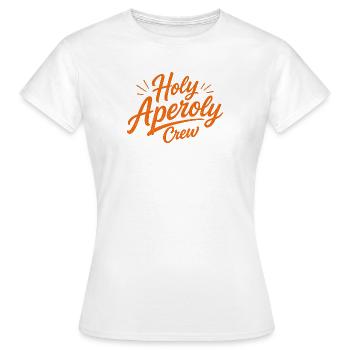 Conception des fautes de frappe de Holy Spritz - T-shirt Femme - blanc - Devant - AI Model Female 172 dark (172cm)