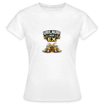 Vacances sur Ex – Beer Joy Splash - T-shirt Femme - blanc - Devant - AI Model Female 172 dark (172cm)