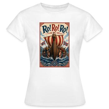 Nous ramons pour la Norvège et nous gagnons - T-shirt Femme - blanc - Devant - AI Model Female 172 dark (172cm)