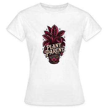 Plant Parent – Neon Calathea Pflanzen Design - Frauen T-Shirt - Weiß - Vorne - AI Model Female 172 dark (172cm)