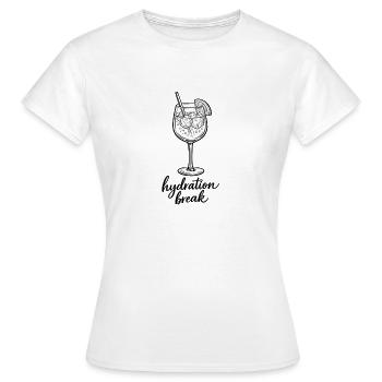 Trinkpause - Frauen T-Shirt - Weiß - Vorne - AI Model Female 172 dark (172cm)