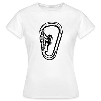 Filles grimpantes Grimpantes - T-shirt Femme - blanc - Devant - AI Model Female 172 dark (172cm)