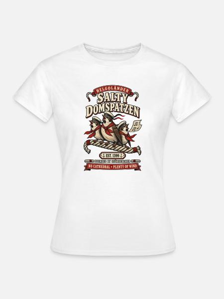 Helgoländer Salty Domspatzen – Est. 1399 - Frauen T-Shirt - Weiß