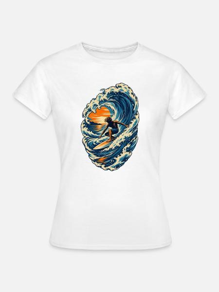 Surfer - Frauen T-Shirt - Weiß