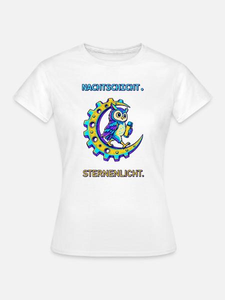 Nachtschicht Sternenlicht - Frauen T-Shirt - Weiß
