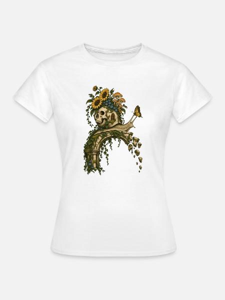 Schneckengarten - Frauen T-Shirt - Weiß