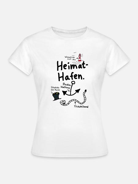 Heimathafen Anker Moin Nordisch - Frauen T-Shirt - Weiß