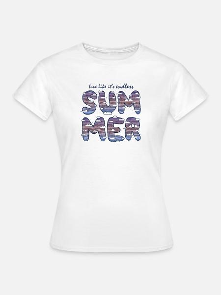 Endless Summer (Schriftzug) - Frauen T-Shirt - Weiß
