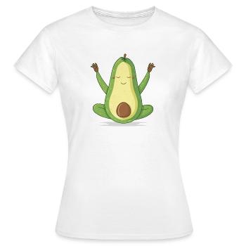 Yoga Avocado - Women's T-Shirt - white - Front - AI Model Female 172 dark (172cm)