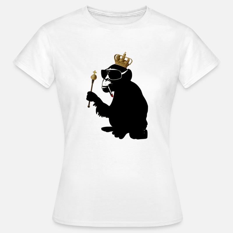 héroe mono - Camiseta mujer - blanco